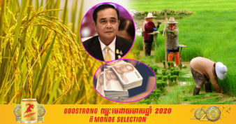 នាយករដ្ឋមន្រ្តីថៃ អនុម័តថវិកាប្រមាណ ១២៨ លានដុល្លារ ដើម្បីធានាតម្លៃស្រូវ និងជួយដល់កសិករ