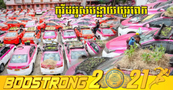 ឡានតាក់ស៊ីរាប់រយគ្រឿងនៅប្រទេសថៃ បានក្លាយជារងដាំខ្ទឹម និងបន្លែ ដោយសារតែគ្មានមនុស្សជិះ