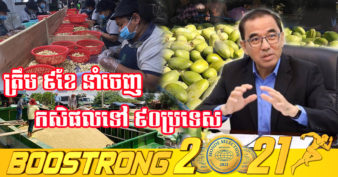 ល្អមែនទែន! ត្រឹមពេលតែ ៩ខែ កម្ពុជានាំ​ចេញកសិផលទៅកាន់គោលដៅរហូតដល់ ៩០ប្រទេស ខណៈវៀតណាមជាប្រទេសនាំចូលច្រើនជាងគេ