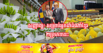 រដ្ឋមន្រ្តីក្រសួងកសិកម្ម សម្លឹងឃើញថា នាពេលខាងមុខ កម្ពុជាអាចនឹងនាំចេញផ្លែស្វាយ និងផ្លែចេកខ្មែរទៅលក់នៅបារាំង ហើយនាំចូលមកវិញផ្លែប៉ោមបារាំង