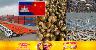 ដំណឹងល្អ! ចិន អនុញ្ញាតឱ្យផលិតផលជលផលកម្ពុជា ១២ប្រភេទរួមមាន ខ្យងស្រែ អន្ទង់ បង្គា នាំចូលទៅទីផ្សារចិន