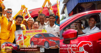 ញុំាប៊ូសស្រ្តងមានឡានជិះ កូនអ្នកទិញជូន ម្ដាយអ្នកគាស់ញុំា ត្រូវរង្វាន់ឡានខ្លាញ់គោផ្អើលមួយភូមិ