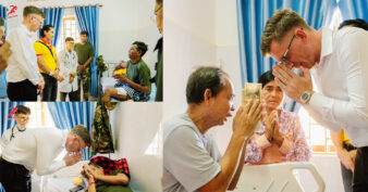 ប៊ូសស្រ្តង បន្តទៅសួរសុខទុក្ខវីរៈកងទ័ពរបួស ដោយឧបត្ថម្ភទឹកប្រាក់សរុប ៤០លានរៀល