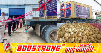 អបអរសារទរ! គ្រាប់ស្វាយចន្ទីកែច្នៃរបស់កម្ពុជាចំនួន ១៤តោន ត្រូវបាននាំចេញទៅកាន់ទីផ្សារប្រទេសអ៊ីតាលីជាលើកដំបូង