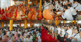 ជ្រះថ្លាណាស់! ប៊ូសស្រ្តងនិមន្តព្រះសង្ឃ ១០០០អង្គ ធ្វើបុណ្យឧទ្ទិសកុសលជូនកងទ័ពពលី
