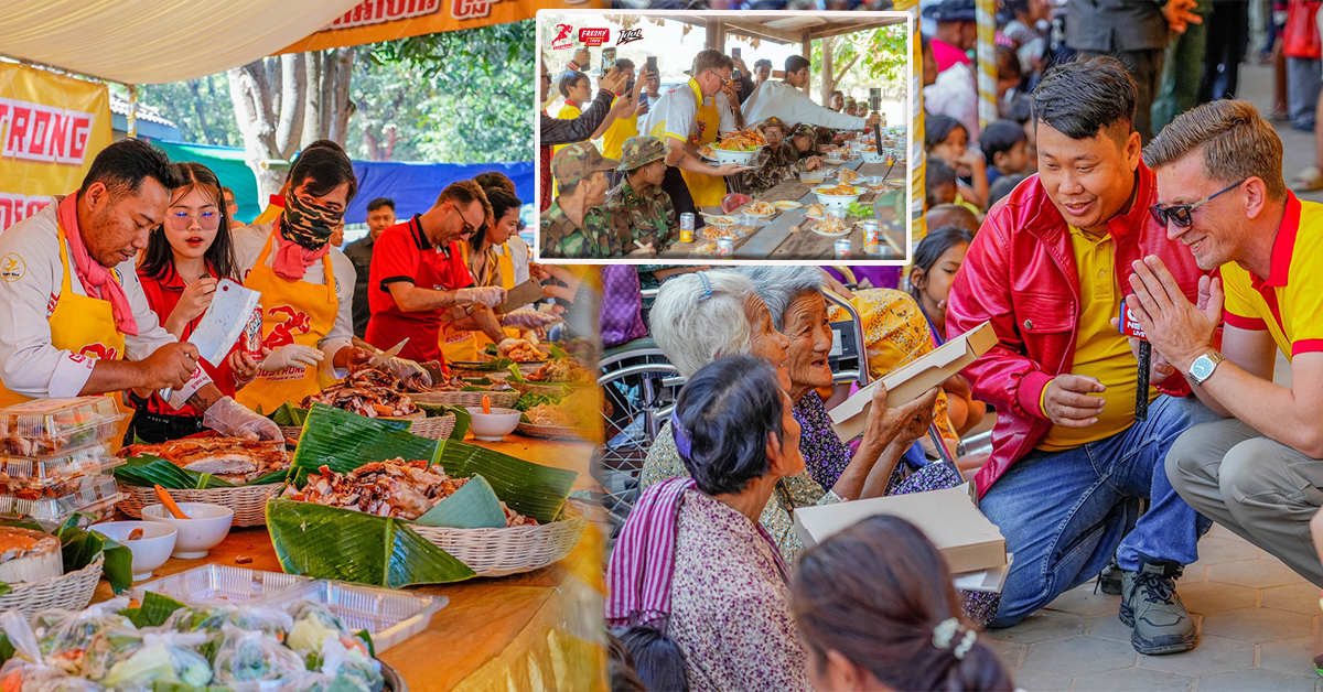 ប៊ូសស្រ្តងចិត្តល្អ បេះដូងធំ មិននៅស្ងៀម បន្តធ្វើម្ហូបឆ្ងាញ់ៗជូនជនភៀសសឹក និងវីរៈកងទ័ព