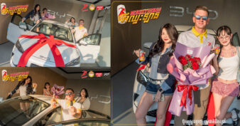 អីក៏ស្រួលម្ល៉េះ! គ្រាន់តែចេះរាំ ក៏អាចឈ្នះឡាន EV ថ្មីពីប៊ូសស្រ្តង